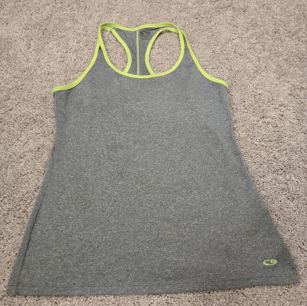 C9 by Champion active tank top gray and yellow size small